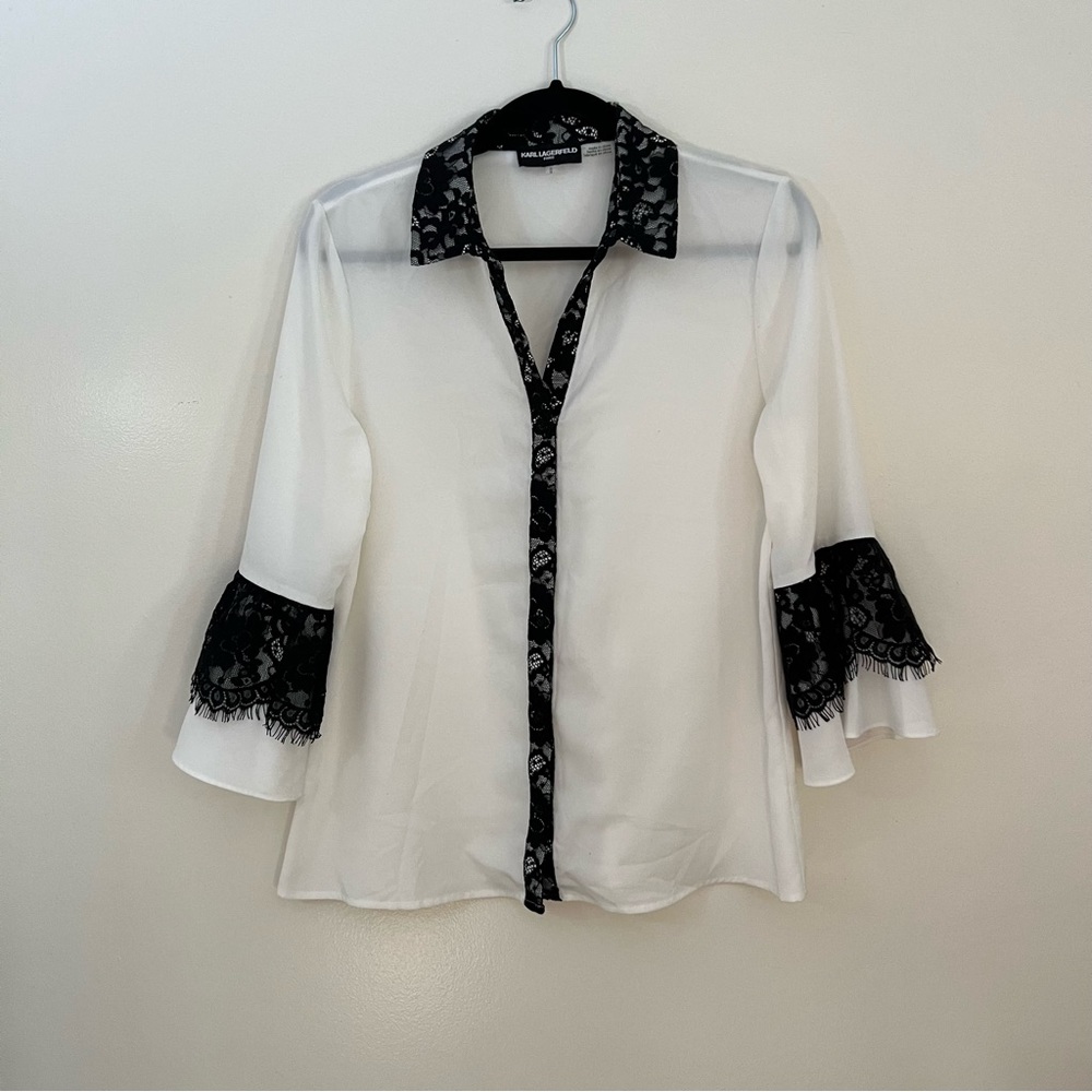 KARL LAGERFELD PARIS half sleeve blouse size M